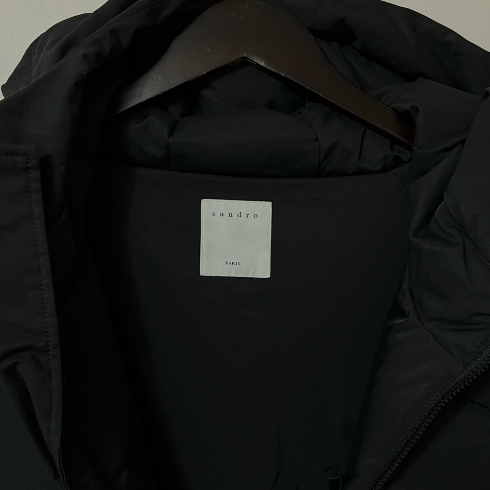 sandro paris Oversized Hooded Parka - Picture 9 of 12